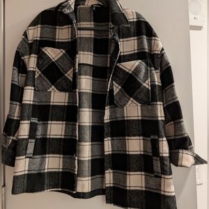 H&M Plaid Shacket